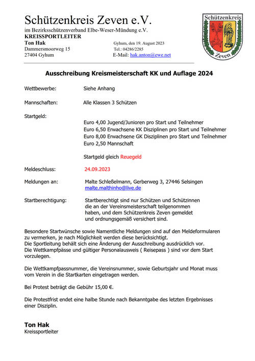 km 2024 Ausschreibung KK